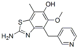 6-Benzothiazolol,  2-amino-5-methoxy-7-methyl-4-(3-pyridinylmethyl)- Structure