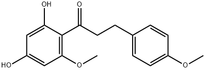 2',4'-Dihydroxy-4,6'-diMethoxydihydrochalcone 구조식 이미지