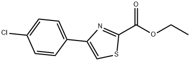 에틸4-(4-클로로페닐)-1,3-티아졸-2-카르복실레이트 구조식 이미지
