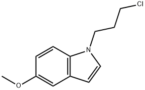 1-(3-chloropropyl)-5-methoxy-1H-indole 구조식 이미지