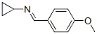 Cyclopropanamine, N-[(4-methoxyphenyl)methylene]- (9CI) Structure