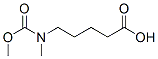 Pentanoic  acid,  5-[(methoxycarbonyl)methylamino]- Structure