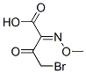 4-Bromo-2-methoxyimino-3-oxobutyric acid Structure