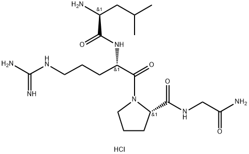 H-LEU-ARG-PRO-GLY-NH2 2HCL 구조식 이미지