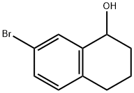 7-бром-1,2,3,4-тетрагидронафталин-1-ол структурированное изображение