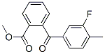 Benzoic acid, o-(3-fluoro-p-toluoyl)-, Methyl ester Structure