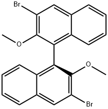(R)-3,3'-DIBROMO-2,2'-DIMETHOXY-1,1'-BINAPHTHYL Structure