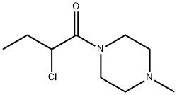 Piperazine, 1-(2-chloro-1-oxobutyl)-4-methyl- (9CI) 구조식 이미지