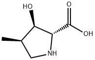 D-Proline, 3-hydroxy-4-methyl-, (3R,4R)- (9CI) Structure