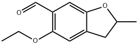 6-Benzofurancarboxaldehyde,5-ethoxy-2,3-dihydro-2-methyl-(9CI) 구조식 이미지