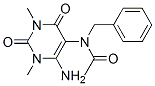 Acetamide,  N-(6-amino-1,2,3,4-tetrahydro-1,3-dimethyl-2,4-dioxo-5-pyrimidinyl)-N-(phenylmethyl)- 구조식 이미지