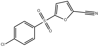 5-((4-Chlorophenyl)sulfonyl)-2-furancarbonitrile Structure