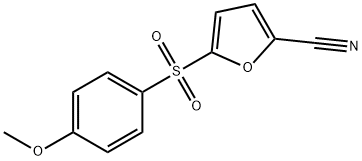 2-Furancarbonitrile, 5-((4-methoxyphenyl)sulfonyl)- Structure