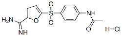 N-[4-[(5-carbamimidoyl-2-furyl)sulfonyl]phenyl]acetamide hydrochloride Structure