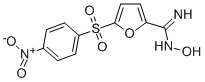 N-히드록시-5-((4-니트로페닐)술포닐)-2-푸란카르복스이미드아미드 구조식 이미지