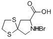 1,4-Dithia-7-azaspiro[4,4]nonane-8-carboxylic acid hydrobromide Structure