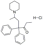 4,4-디페닐-6-피페리딘-1-일헵탄-3-온염산염 구조식 이미지