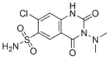 7-chloro-3-dimethylamino-2,4-dioxo-1H-quinazoline-6-sulfonamide Structure