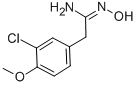 벤젠에탄이미다미드,3-CHLORO-N-HYDROXY-4-METHOXY- 구조식 이미지