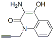 2(1H)-Quinolinone, 3-amino-4-hydroxy-1-(2-propynyl)- (9CI) 구조식 이미지