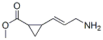 Cyclopropanecarboxylic acid, 2-(3-amino-1-propenyl)-, methyl ester, Structure