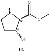 (2S,3R)-methyl 3-hydroxypyrrolidine-2-carboxylate hydrochloride 구조식 이미지