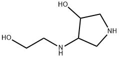 3-Pyrrolidinol, 4-[(2-hydroxyethyl)amino]- (9CI) Structure