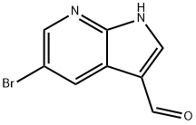 1H-피롤로[2,3-b]피리딘-3-카르복스알데히드,5-브로모- 구조식 이미지