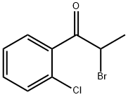 2-bromo-2'-chloropropiophenone 구조식 이미지