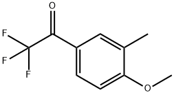 Ethanone, 2,2,2-trifluoro-1-(4-methoxy-3-methylphenyl)- (9CI) Structure