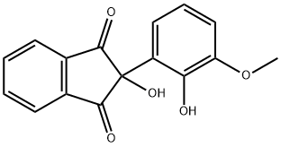 (Hydroxy-2-methoxy-3-phenyl)-2-hydroxy-2-indandione-1,3 구조식 이미지