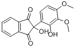 1,3-Indandione, 2-(3,4-dimethoxy-2-hydroxyphenyl)-2-hydroxy- Structure