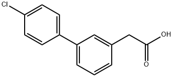 3-BIPHENYL-4'-클로로-아세틱산 구조식 이미지