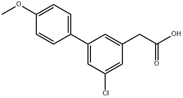 5-Chloro-4'-methoxy-3-biphenylacetic acid Structure
