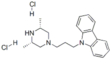 9-[3-(CIS-3,5-DIMETHYL-1-PIPERAZINYL)PROPYL]-9H-CARBAZOLE DIHYDROCHLORIDE 구조식 이미지