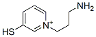 Pyridinium, 1-(3-aminopropyl)-3-mercapto- (9CI) Structure