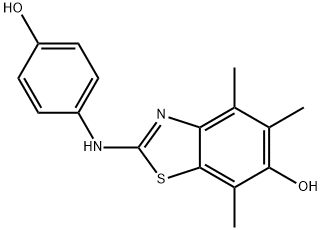 6-벤조티아졸롤,2-[(4-히드록시페닐)아미노]-4,5,7-트리메틸- 구조식 이미지