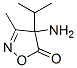 5(4H)-Isoxazolone,  4-amino-3-methyl-4-(1-methylethyl)- Structure