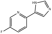 Pyridine, 5-fluoro-2-(1H-imidazol-4-yl)- (9CI) 구조식 이미지