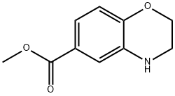 3,4-Dihydro-2H-benzo[1,4]oxazine-6-carboxylic acid methyl ester Structure