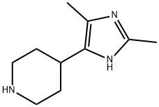 Piperidine,  4-(2,5-dimethyl-1H-imidazol-4-yl)-  (9CI) 구조식 이미지