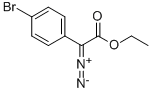 에틸2-(4-브로모페닐)-2-디아조아세테이트 구조식 이미지