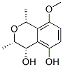 1H-2-Benzopyran-4,5-diol, 3,4-dihydro-8-methoxy-1,3-dimethyl-, (1R,3S,4S)- (9CI) 구조식 이미지