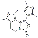 3H-Oxazolo[3,4-a]thieno[3,4-c]pyridin-3-one,  1-(2,5-dimethyl-3-thienyl)-5,6-dihydro-7,9-dimethyl- 구조식 이미지