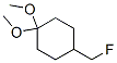 Cyclohexane, 4-(fluoromethyl)-1,1-dimethoxy- (9CI) Structure
