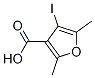 4-iodo-2,5-diMethylfuran-3-carboxylic acid 구조식 이미지