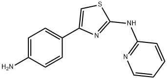 N-[4-(4-Aminophenyl)-2-thiazolyl]-2-pyridinamine Structure