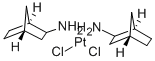 (Z)-비스(2-노르보르난아민)디클로로백금(II) 구조식 이미지
