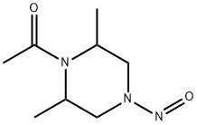 Piperazine,1-acetyl-2,6-dimethyl-4-nitroso-(9CI) Structure
