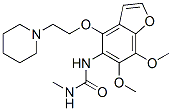 3-[6,7-dimethoxy-4-[2-(1-piperidyl)ethoxy]benzofuran-5-yl]-1-methyl-ur ea 구조식 이미지